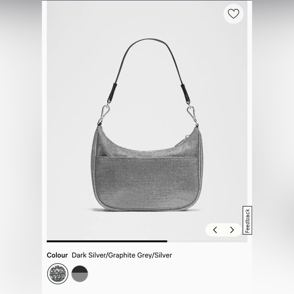 LULULEMON CITY ESSENTIALS 3L SHOULDER BAG *GLITTER Dark Silver/Graphite Grey NWT - Picture 4 of 16